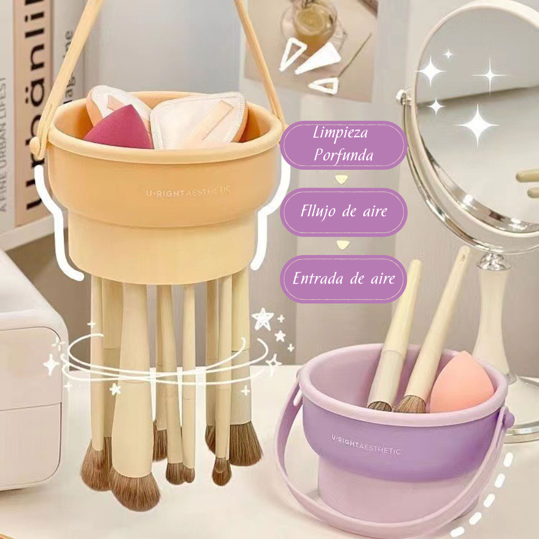 Perchero de Silicona para Limpieza de Brochas
