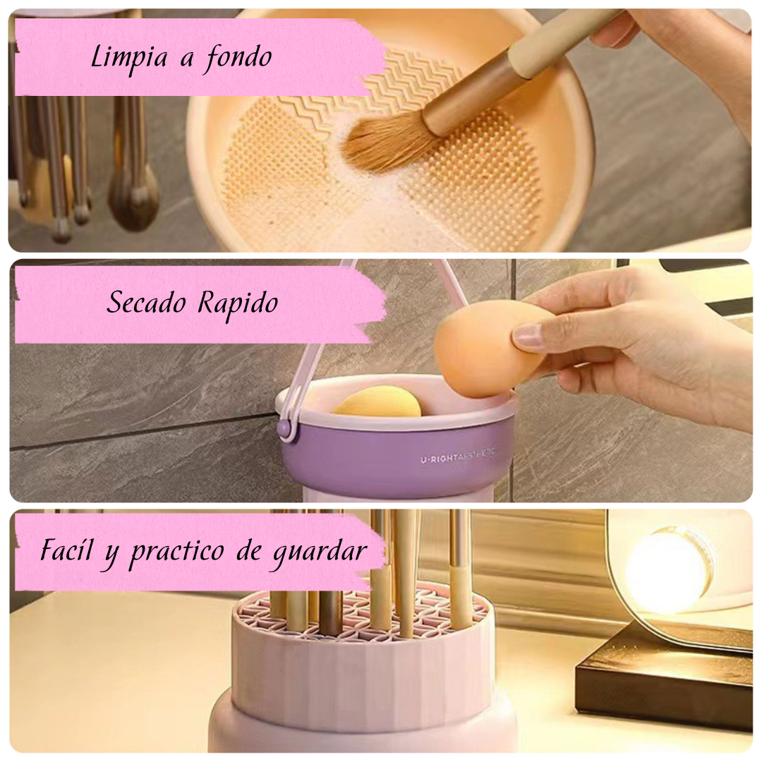 Perchero de Silicona para Limpieza de Brochas