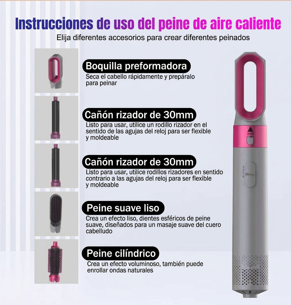 Secador de pelo 5 en 1